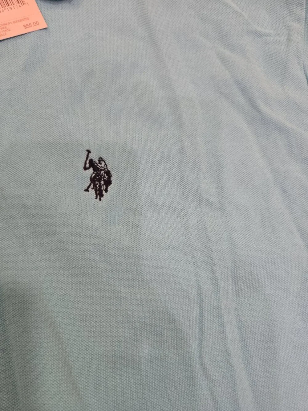 U.S. Polo Assn. Men's Short Sleeve Blue Polo NWT - Picture 2 of 8